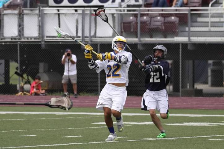 Junior Connor Lu going for a shot.