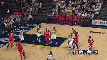 Rockets Point Guard Patrick Beverley takes a shot with the new shot meter. (Photo Credit: USA Today ©2K Sports)