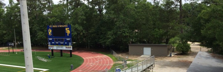 The new storage facility is one of many sponsored parts of the football complex, including the scoreboard and Jumbotron, sponsored by Hornbeck Offshore.
