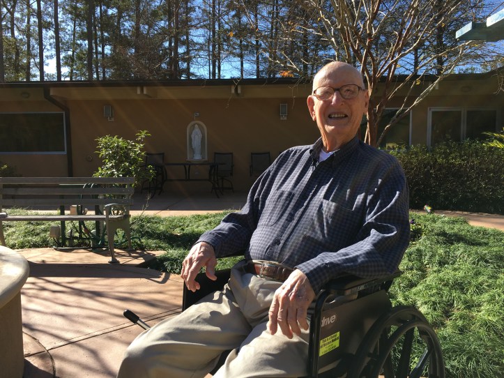 Bro. Alfred continues to enrich the lives of the students he interacts with, and will continue to do so for as long as he is able. (Photo by Nick Ashton)