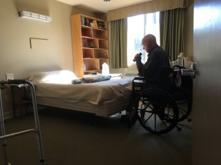 Bro. Alfred takes his recovery process day by day, hoping to return soon to the lifestyle he treasures. (Photo by Nick Ashton