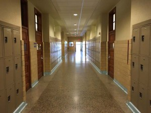 The science classrooms sit conveniently across from the science lab. (Photo by Blake Franklin)