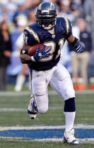 Former San Diego Chargers Running Back Ladainian Tomlinson is quite possibly the greatest player in Chargers history (Photo by: Dennis Poroy/AP)