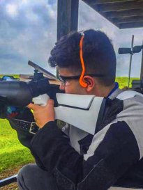 Garrett Cooper takes a shot at victory at the Grand Island, Nebraska competition. (Photo source: NOLA.com- submitted by Chris Cooper.)
